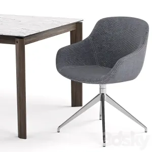 Igloo Chair Alpha Table Calligaris