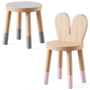 Nico yeye round kids table chairs by pottery barn