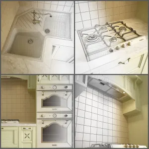 Kitchen Lores with facades Provence