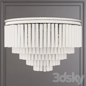 Retoration hardware odeon clear gla fringe tier fluhmount nickel