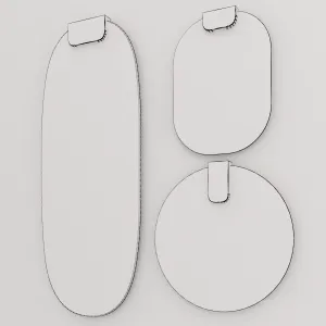 Clip Wall Mounted by Sculptures Jeux Mirror