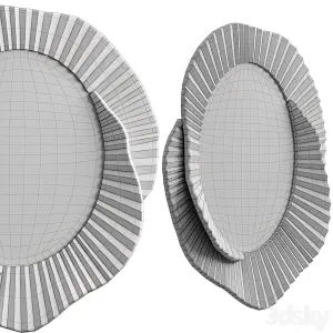Issey Mirror With Materials