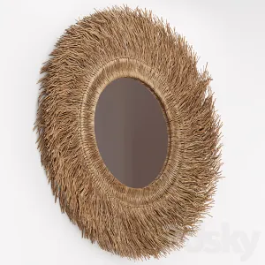 Loully Rattan Sisal Mirror