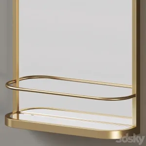 Seamless Wall Shelf Mirror by West Elm