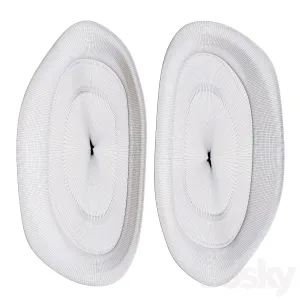 White Papier Mashe Mirror