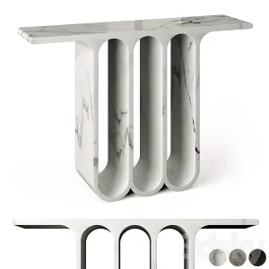 Arches Marble Console Table by Perve Langlais
