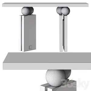 Quantic Estremoz Marble Console Table By Hommes