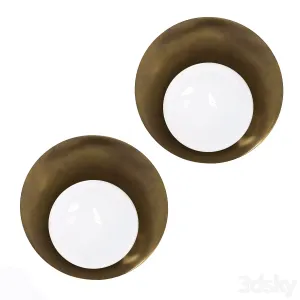 Brass Wall ights Concha by Gallery