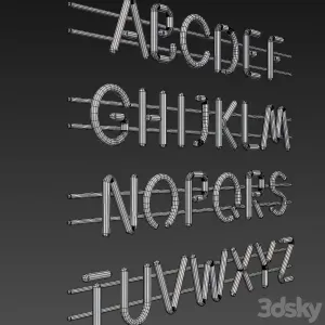Light Modules Set Neon Alphabet 2