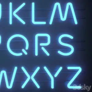 Light Modules Set Neon Alphabet 2