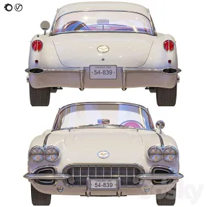 Chevrolet corvette coupe with a roof