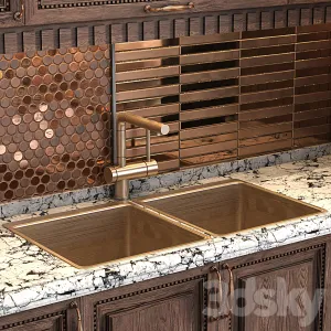 Classic Wooden Luxury Kitchen Deluxe