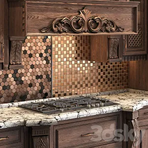 Classic Wooden Luxury Kitchen Deluxe