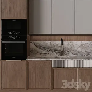 Kitchen in Neoclassical Style