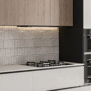 Kitchen Modern White Wood