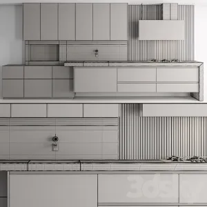 Kitchen Modern White Wood 2