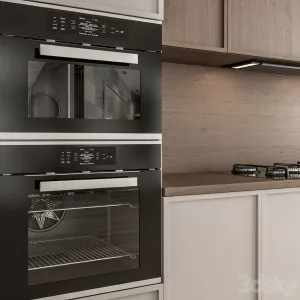 Kitchen Modern White Wood With Island