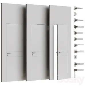 Flush Mounted Doors with Fittings