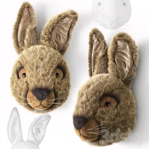 ANIMAL HEAD WALL BUSTS Elephant Giraffe Hare Lion