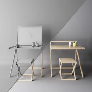 Children Table With a Folding Table Top