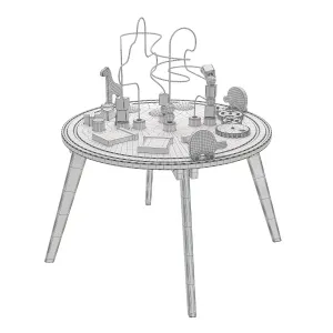 Crate Barrel Kids Wooden Activity Table