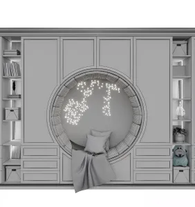 Wardrobe With a eat For a Children Room