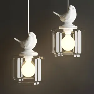 Hanging Lamp Provence Bird Pendant