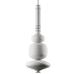 Luna Pendant in Glass Metal by Gabriel Scott