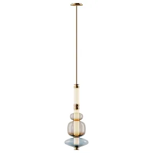 Luna Pendant in Glass Metal by Gabriel Scott