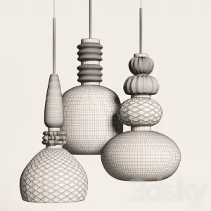 Suspended Lamps Carnival by Vintage