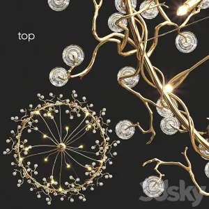 Serip Big AQUA Chandelier