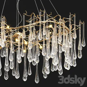 Serip Big AQUA Chandelier