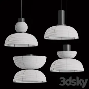 Retro Wabi Sabi Japanese Pendant Light
