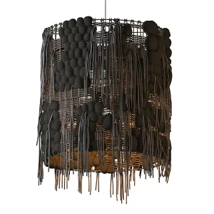 Torn Lamp from Helen Loom in Black White