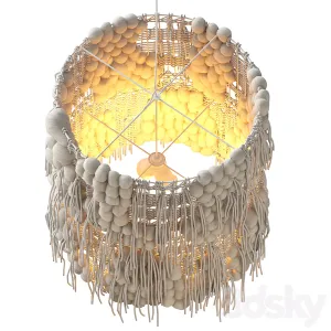 Torn Lamp from Helen Loom in Black White