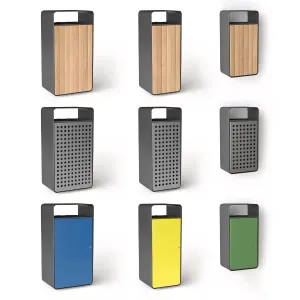 Artform Box Litter Bin Urn Set