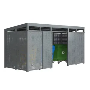 Garbage bins metal box