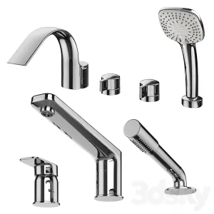 Inset Bath Mixers Set