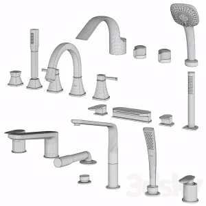 Inset Bath Mixers Set