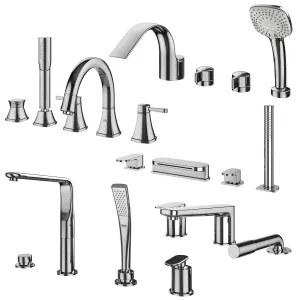 Inset Bath Mixers Set