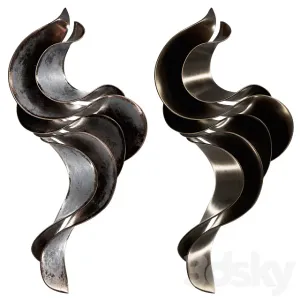 Wall Sculpture Abstract Wave Vasso Fragkou