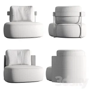 Armchair Pierre by Flou