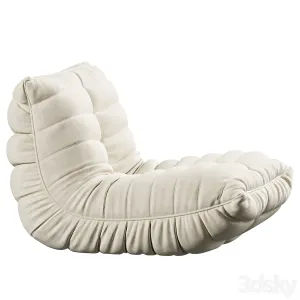 Suede Armless Bean Bag Chair Lounger by Trule