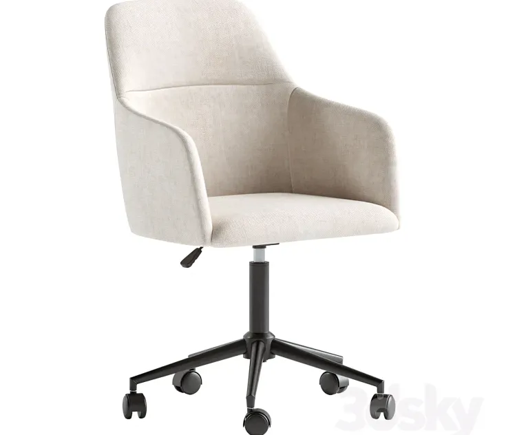 Asher Upholstered Swivel Desk Chair