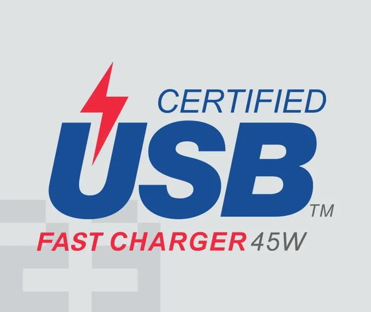 Certified Usb Fast Charger 45w