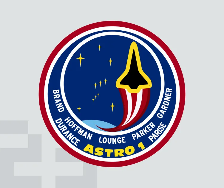 Nasa Sts 35 Mission Insignia Astro 1