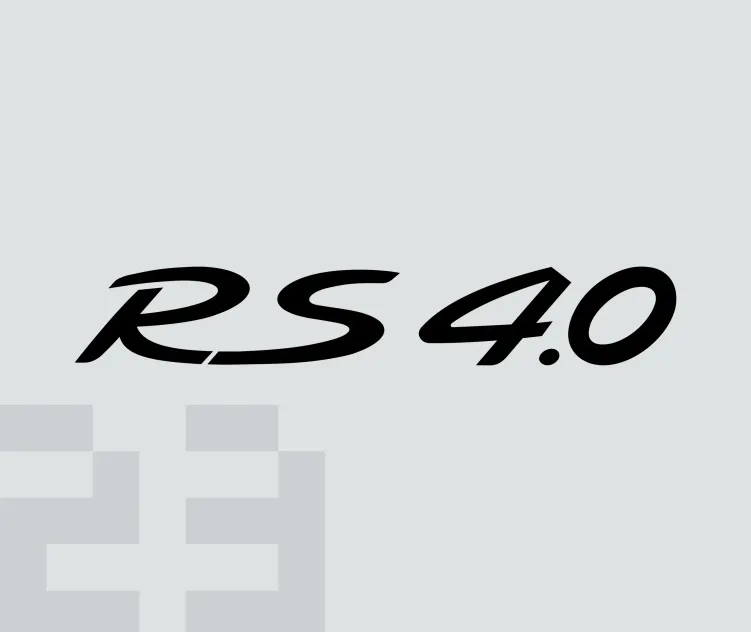 Porsche Gt3 Rs 4 0 Emblem Wordmark