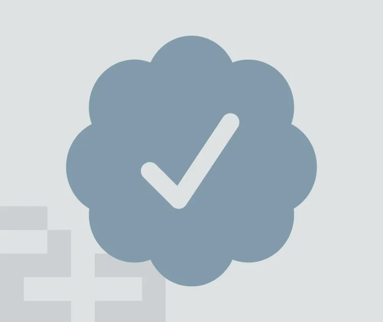 Twitter verified badge gray