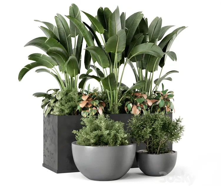 Outdoor garden bush tree garden set