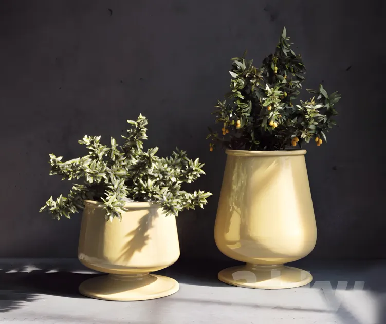 Pottery barn reactive glaze planter
